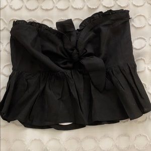 Black crop top